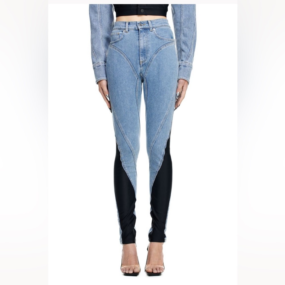 Mugler H&M Spiral-Panel Jeans